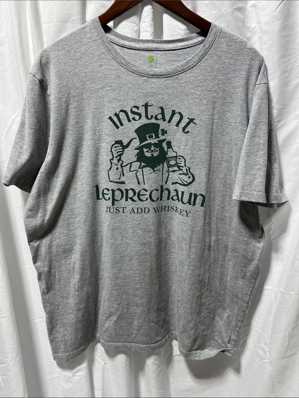 Instant Leprechaun Graphic Tee - Gray by
